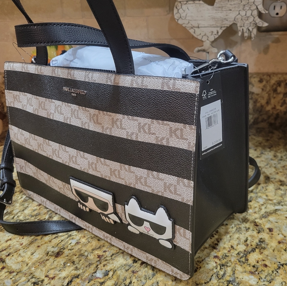 Karl Lagerfeld Paris Tote NWT - Picture 3 of 6